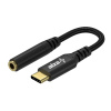 Redukcia AlzaPower USB-C (M) na 3.5mm Jack (F) 0.1m čierna (APW-ADTC3J01B)
