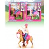 Mamido Mamido Bábika s koňom a ružovými doplnkami, blondína MT1180