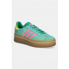 Semišové tenisky adidas Originals Gazelle Bold zelená farba, JH9668