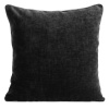 Obliečka na vankúš 45x45 cm čierna so strieborným lemovaním, MARY