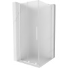 Mexen Velar L, sprchový kút s posuvnými dverami 120 x 120 cm, 8mm sklo námraza, biela matná, 871-120-120-33-20