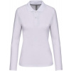 KARIBAN VINTAGE PIQUE K244 / Dámska polokošeľa s dlhým rukávom - white XXL