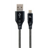 Gembird CC-USB2B-AMmBM-1M-BW USB 2.0 AM na MicroUSB (AM/BM), 1m, černo-bílý