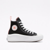 Converse Unisex Chuck Taylor All Star Mov Canvas High-Top Trainers 001-Black/Pin 3.5 (36)