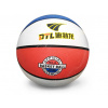 Míč basket SEDCO RUBBER - 4, bílá/modrá