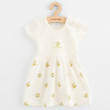 Dojčenské šaty z organickej bavlny s krátkym rukávom New Baby Olivy - 62 (3-6m)