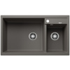 Blanco Metra 9, silgranitový drez 860x500x190 mm, 2-komorový, sivá vulkán, BLA-527304
