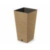 PROSPERPLAST Kvetináč FURU SQUARE ECO WOOD 30cm naturo