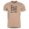 Pentagon Ageron Build Your Gear tričko s potlačou khaki