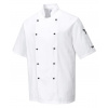 PORTWEST KENT CHEFS C734 / Rondon, Kr. rukáv - biela M