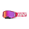100% Armega Hiper, MX okuliare - Kloug/Mirror Dark Red Lens