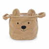 Plyšový kontajner na hračky Childhome Teddy Bear 25x20x20 cm, hnedý