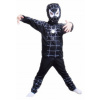 Kostým pre chlapca- Maskovanie Spiderman, outfit Black Spider L 128 134 (Karneval kostým policajt Road 128)