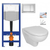CERSANIT predstenový inštalačný systém s tlačidlom chrom K97-509 + WC JIKA LYRA PLUS + SEDADLO duraplastu SLOWCLOSE K97-526 509 LY5