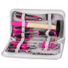 STREND PRO Sada náradia pre ženy LADIES PINK SET11, 39 dielna, ružová, v brašni