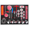 Modul s náradím do dielenského vozíka MECHANIC TOOL TRAY 10, 52 ks