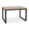 Casarredo Jedálenský stôl LORAS II 120x80 dyha dub/čierna