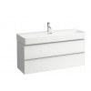 Laufen SPACE skrinka pod umývadlo 118,5x52x41 cm,2 zásuvky, Biela Matná H4102221601001