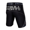 PitBull West Coast - Pánské Šortky COMPRESSION černé 3XL