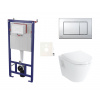 Swiss aqua technologies Cenově zvýhodněný závěsný WC set SAT do lehkých stěn / předstěnová montáž+ WC VitrA Integra SIKOSSINTBO21K