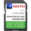 Mapa pre navigáciu Europa AMUNDSEN MIB2 GEN2 AS 5Q 5L Octavia Rapid Kodiaq Karoq Superb Fabia Yeti pamäťová karta SD