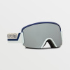 Snowboardové okuliare Volcom GARDEN DARK BLUE OFF WHITE SKY/SILVER CHROME (VG0122106) Jedna velikost