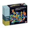Magnetické kocky click4TOYS Svietiace magnetické kocky Guličková Dráha 110 prvkov Kulodrom 110