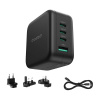 Sieťová nabíjačka Choetech PD6055 70W GaN s adaptérmi pre USA, EÚ, UK, AU