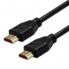 Video kábel HDMI samec - HDMI samec, HDMI 2.1 - Ultra High Speed, 1m, pozlatené konektory, čierny, KM0101HG3BQL