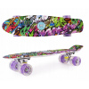 Skateboard Aurora FB graffiti 56 cm 100 kg 60 mm 82A ABEC-7