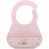 MEPAL MIO - silikónový podbradník s vreckom s motívom Fairy Garden, ružový