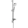 Hansgrohe CROMETTA VARIO s miskou na mydlo, sprchová sada, 0,65 m, biela / chróm, 26553400