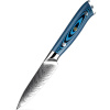 IZMAEL Damaškový kuchynský nôž Tukami Paring/Modrá 9.3 cm