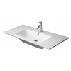 Duravit ME by Starck - Umývadlo nábytkové 103x49 cm, bez otvoru na batériu, s WonderGliss, alpská biela 23361000601