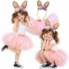 KOSTÝM KOSTÝM KOSTÝM KRÁLIK KRÁLIČEK SUKŇA TUTU ČELENKA UŠI 110 116