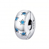 For Silver Korálik stopper BLUE STAR - STRIEBRO 925