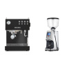 Ascaso Steel DUO, Black + Eureka Atom Specialty 65, chrome
