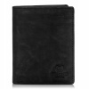 Peňaženka - Paolo Peruzzi peňaženka Prírodná koža Čierna N01 -BL - Pánsky produkt (Čierne pánske peňaženky kožená námornícka modrá peňaženka)