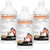 Lab-v Ľanový olej - 100% ľanový olej lisovaný za studena pre kone 3x1000 ml