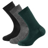 ponožky DEVOLD Daily Medium Socks 3-Pack woods mix EU 41-46
