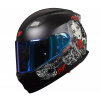 Prilba XRC Cobra king matt black/red (Integrálna helma so slnečnou clonou)