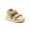 Detské béžové sandále Biomecanics s plnou špicou
