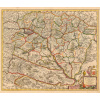 FREDERIK DE WIT (1629-1706): Mapa Uhorska. Kolorovaná medirytina. Amsterdam, 1695. Druh potlače: Plagát rozmer 75x65 (papier posterový, 200g, satinovaný) - Reprodukcia dekoračnej historickej mapy na s