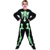 _Ostatní 1_ KARNEVAL Šaty kostra svítící ve tmě vel.M (120-130 cm) 5-9 let KOSTÝM