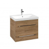 Villeroy & Boch Avento - Umývadlová skrinka, 63x51x45 cm, 2 zásuvky, Oak Kansas A89000RH