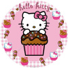Fondánový obrázok - Hello Kitty