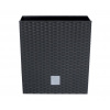 Kvetináč Prosperplast Rato Square antracit 26,5 x 26,5 x 50 cm Prosperplast