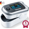 Oximeter, Beurer PO 40 (Meria arteriálnu saturáciu kyslíkom (SpO2), srdcovú frekvenciu (pulz) a perfúzny index (PI).)