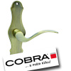 COBRA MUNSTER Povrch: OFS - bronz česaný, Rozteč: 90 mm, Prevedenie: PZ RE (kľučka pravá/guľa)