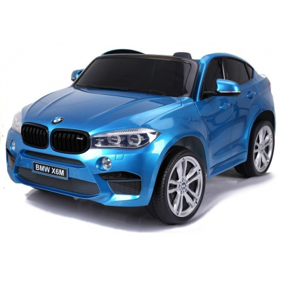 mamido Elektrické autíčko BMW X6 M dvojmiestne XXL lakované modré
